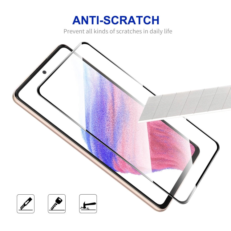 For Samsung Galaxy A54 5G 5pcs ENKAY Hat-Prince Full Glue 0.26mm 9H 2.5D Tempered Glass Full Film - Galaxy Tempered Glass by ENKAY | Online Shopping South Africa | PMC Jewellery