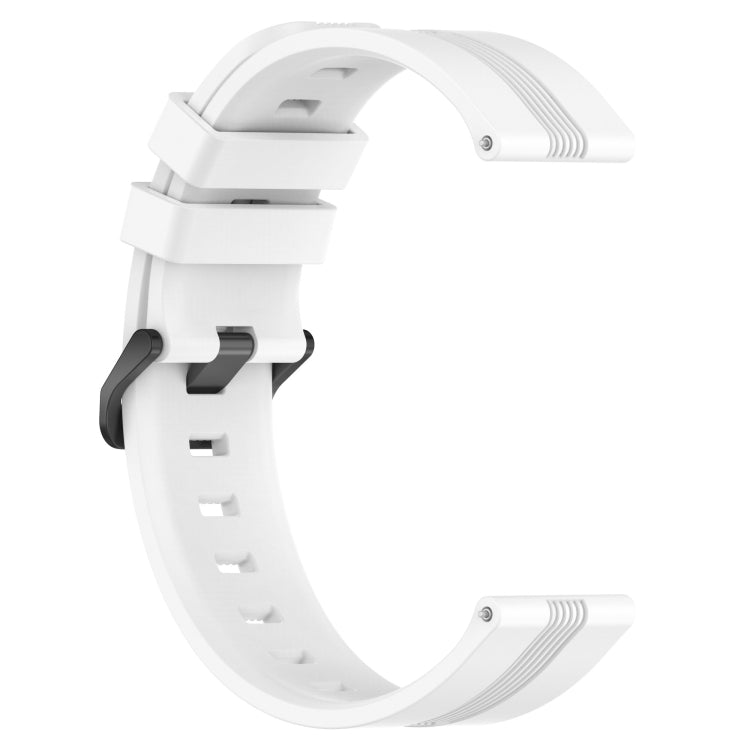 For Huawei Watch 3 Pro 22mm Concave Striped Slicone Watch Band(White) - free shipping - PMC TechLife - Order now!