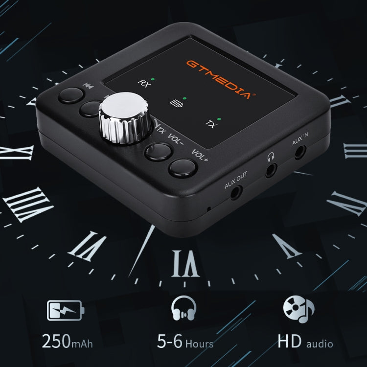 GTMEDIA RT05 Bluetooth 5.0 Audio Receiver & Transmitter 2 in 1 Adapter - Audio Receiver Transmitter by PMC TechLife | Online Shopping South Africa | PMC TechLife