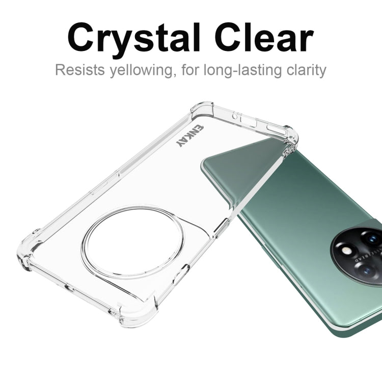 For OnePlus 11 5G ENKAY Hat-Prince Clear TPU Shockproof Phone Case - OnePlus Cases by ENKAY | Online Shopping South Africa | PMC TechLife | Buy Now Pay Later Mobicred