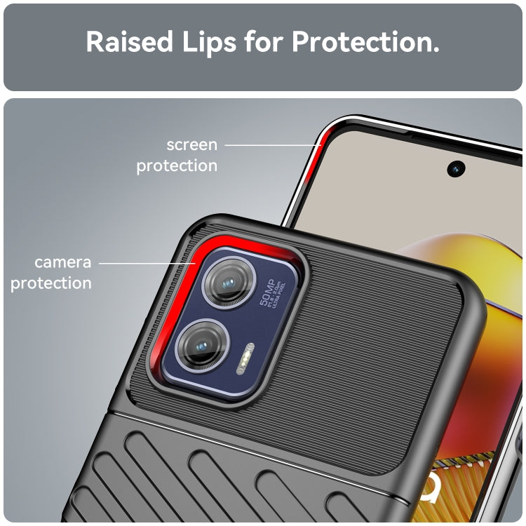For Motorola Moto G73 Thunderbolt Shockproof TPU Protective Soft Phone Case(Black) - free shipping - PMC TechLife - Order now!