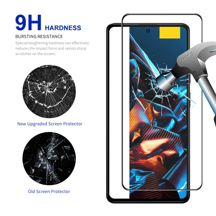 For Xiaomi Poco X5 10pcs ENKAY Hat-Prince Full Glue 0.26mm 9H 2.5D Tempered Glass Full Film -  by ENKAY | Online Shopping South Africa | PMC Jewellery