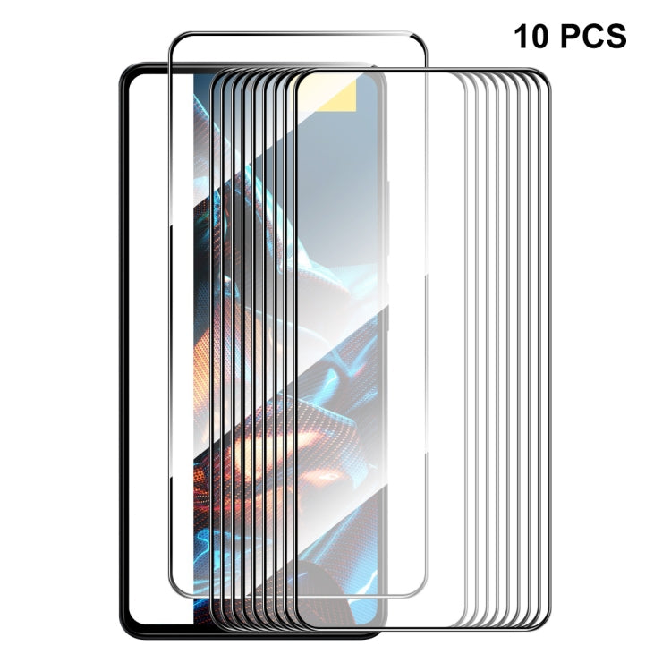 For Xiaomi Poco X5 Pro 10pcs ENKAY Hat-Prince Full Glue 0.26mm 9H 2.5D Tempered Glass Full Film -  by ENKAY | Online Shopping South Africa | PMC Jewellery