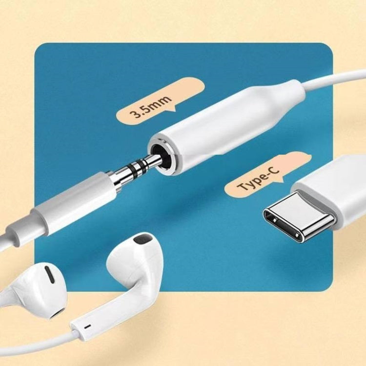 Type C to 3.5mm Female Headphone Jack Adapter - Type-C Adapter by PMC TechLife | Online Shopping South Africa | PMC TechLife