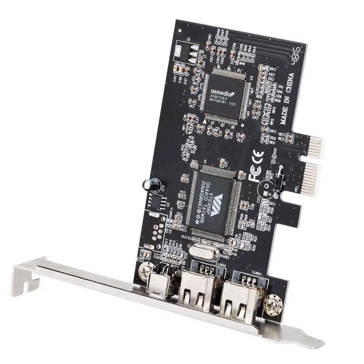 PCI-E 3 Ports 1394a 1394b Firewire Expansion Card 2 x 6 Pin + 1 x 4 Pin for Desktop PC - Add-on Cards by PMC Jewellery | Online Shopping South Africa | PMC Jewellery