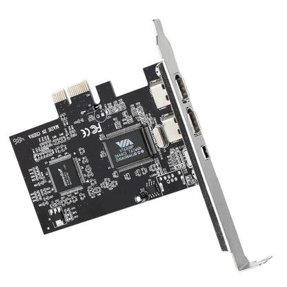 PCI-E 3 Ports 1394a 1394b Firewire Expansion Card 2 x 6 Pin + 1 x 4 Pin for Desktop PC - Add-on Cards by PMC Jewellery | Online Shopping South Africa | PMC Jewellery