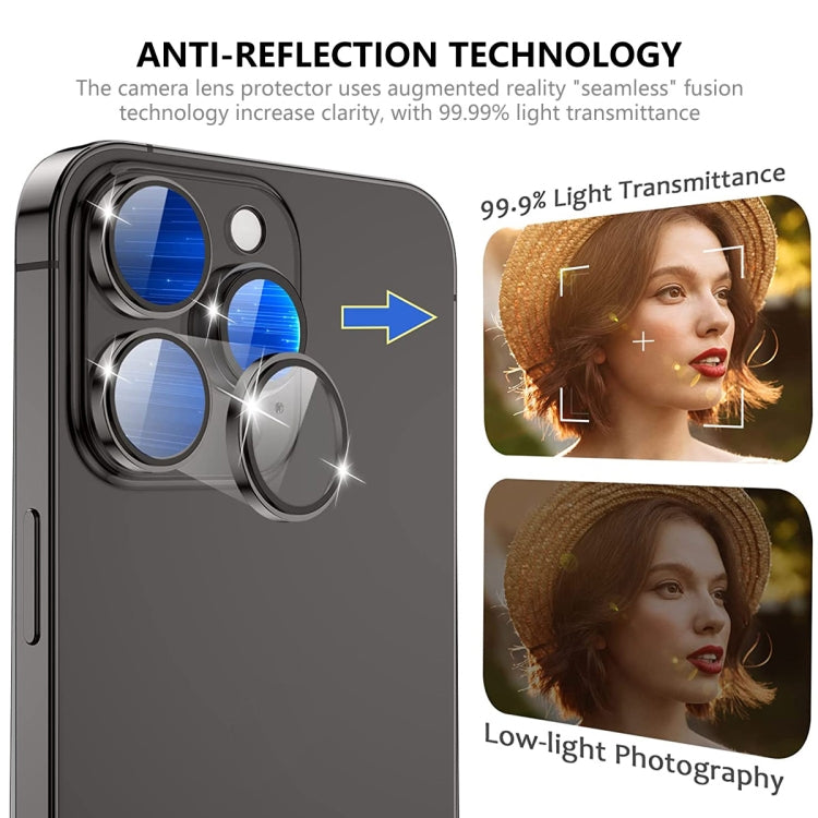 For iPhone 14 Pro / 14 Pro Max ENKAY AR Anti-reflection Camera Lens Glass Full Film(Silver) - iPhone 14 Pro Tempered Glass by ENKAY | Online Shopping South Africa | PMC Jewellery | Buy Now Pay Later Mobicred