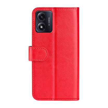 For Motorola Moto E13 R64 Texture Horizontal Flip Leather Phone Case(Red) - Motorola Cases by PMC Jewellery | Online Shopping South Africa | PMC Jewellery