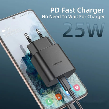 TA800 PD / PPS 25W Type-C Port Charger for Samsung, US Plug(Black) - USB Charger by PMC Jewellery | Online Shopping South Africa | PMC Jewellery