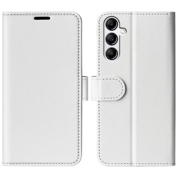 For Samsung Galaxy A34 5G R64 Texture Horizontal Flip Leather Phone Case(White) - free shipping - PMC TechLife - Order now!