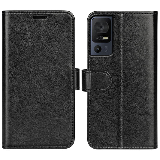 For TCL 40 SE R64 Texture Horizontal Flip Leather Phone Case(Black) - More Brand by PMC Jewellery | Online Shopping South Africa | PMC Jewellery