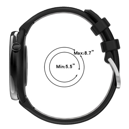 For Xiaomi Watch S2 42mm 22mm Sports Two-Color Steel Buckle Silicone Watch Band(Grey+Yellow) - Smart Wear by PMC Jewellery | Online Shopping South Africa | PMC Jewellery