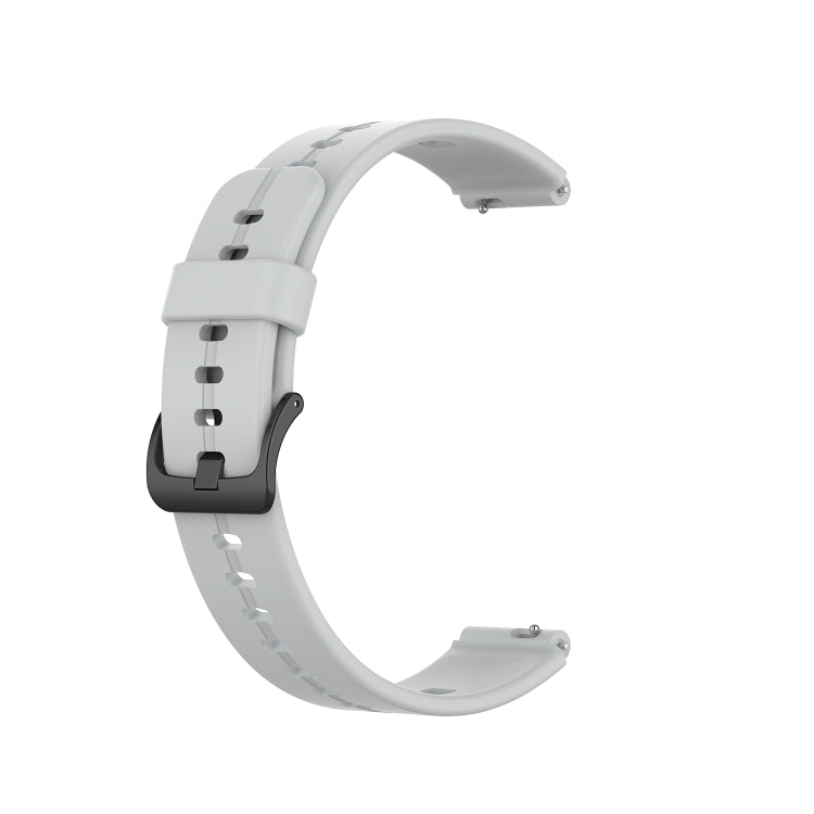 For Huawei Band 7 Solid Color Silicone Watch Band(Grey) - Smart Wear by PMC TechLife | Online Shopping South Africa | PMC TechLife