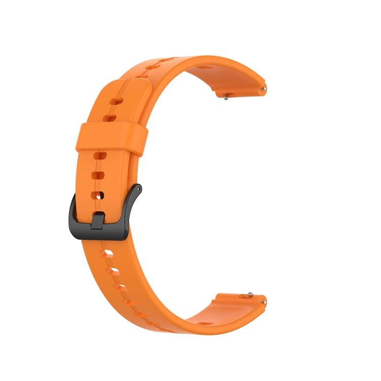 For Huawei Band 6 Solid Color Silicone Watch Band(Orange) - Smart Wear by PMC TechLife | Online Shopping South Africa | PMC TechLife