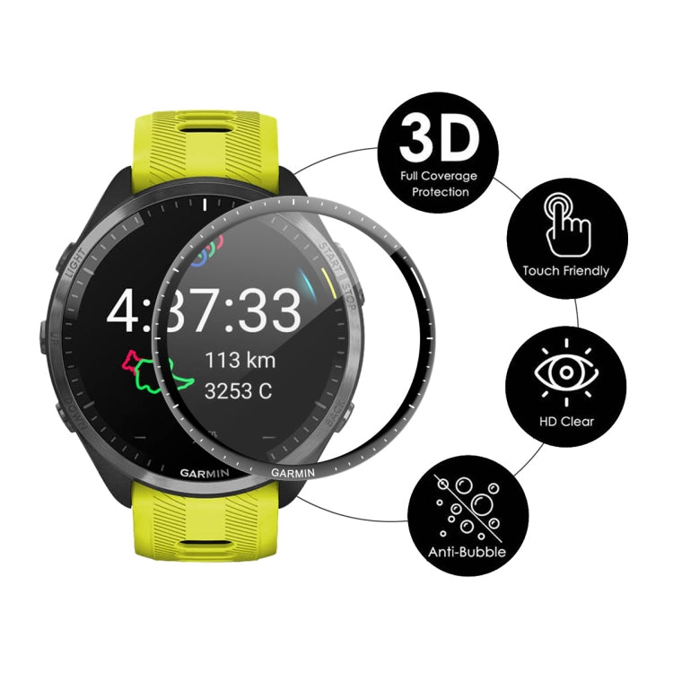 2pcs Compatible with Garmin Compatible witherunner 965 ENKAY Hat-Prince 3D Full Coverage Soft PC Edge + PMMA HD Screen Protector Film - Screen Protector by ENKAY | Online Shopping South Africa | PMC TechLife | Buy Now Pay Later Mobicred