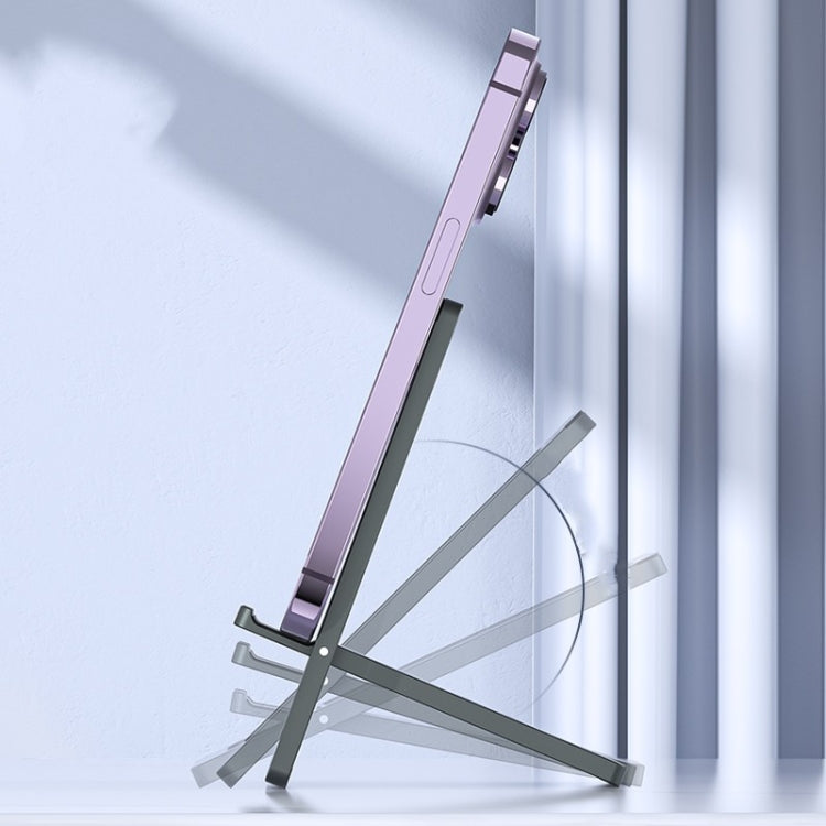 H18 Multifunctional Portable Phone Tablet Desktop Folding Stand(Black) - Desktop Holder by PMC TechLife | Online Shopping South Africa | PMC TechLife