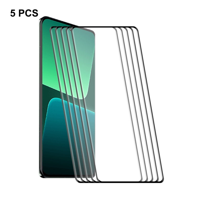 For Xiaomi 13 Pro / 13 Ultra 5pcs ENKAY Hat-Prince  3D Curved Full Glue Tempered Glass Film -  by ENKAY | Online Shopping South Africa | PMC Jewellery | Buy Now Pay Later Mobicred