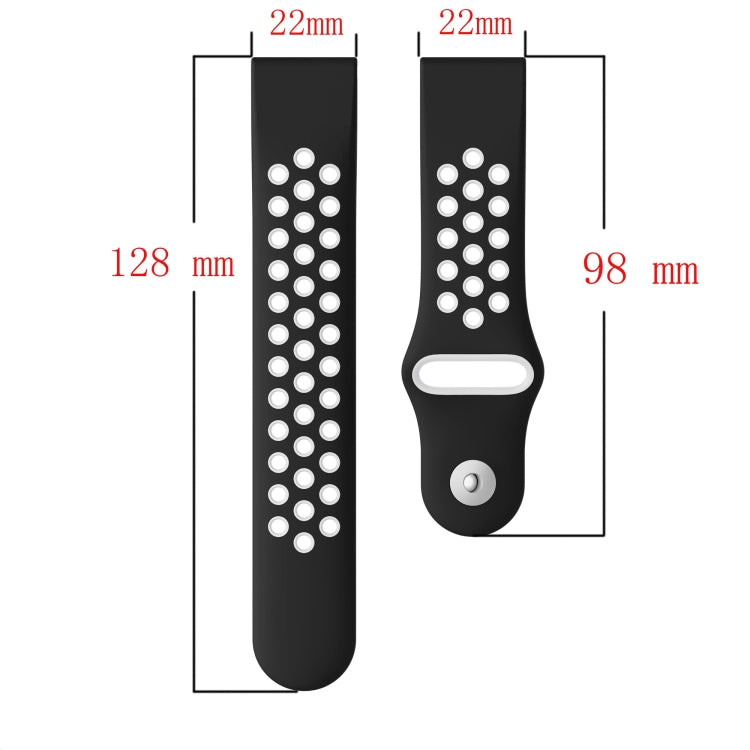 For Garmin Quatix 5 Sapphire 22mm Sports Breathable Silicone Watch Band(Grey+Black) -  by PMC Jewellery | Online Shopping South Africa | PMC Jewellery