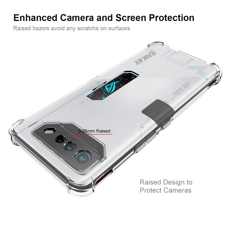 For Asus ROG Phone 7 Ultimate ENKAY Hat-Prince Transparent TPU Shockproof Phone Case - ASUS Cases by ENKAY | Online Shopping South Africa | PMC Jewellery