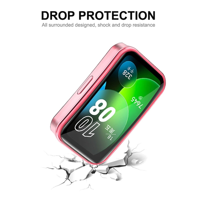 For Huawei Band 8 ENKAY Hat-Prince Full Coverage Electroplated Soft TPU Watch Case with Screen Protection(Gold) - Watch Cases by ENKAY | Online Shopping South Africa | PMC TechLife