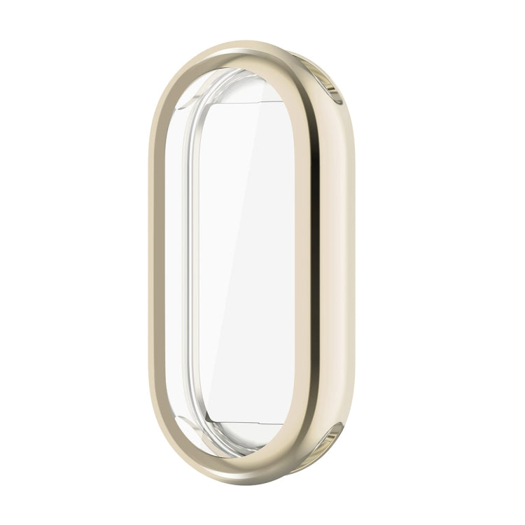 For Xiaomi Mi Band 8 ENKAY Hat-Prince Full Coverage Electroplated Soft TPU Watch Case with Screen Protection(Gold) - Watch Cases by ENKAY | Online Shopping South Africa | PMC Jewellery