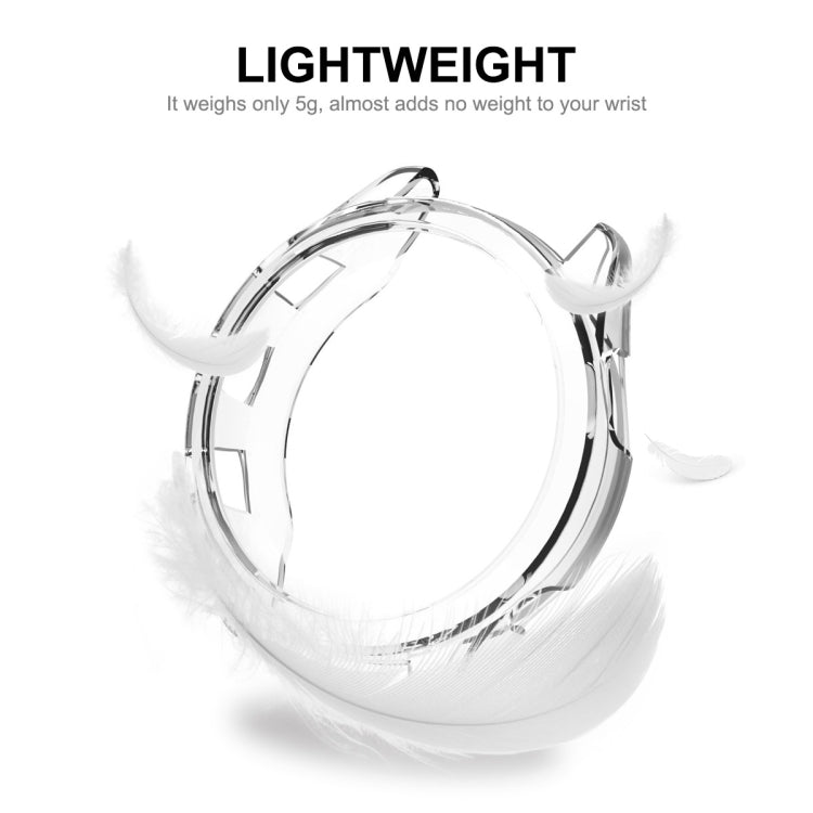 For Garmin Forerunner 965 ENKAY Hat-Prince Transparent TPU Frame Drop Protection Case(Transparent) - Watch Cases by ENKAY | Online Shopping South Africa | PMC TechLife | Buy Now Pay Later Mobicred