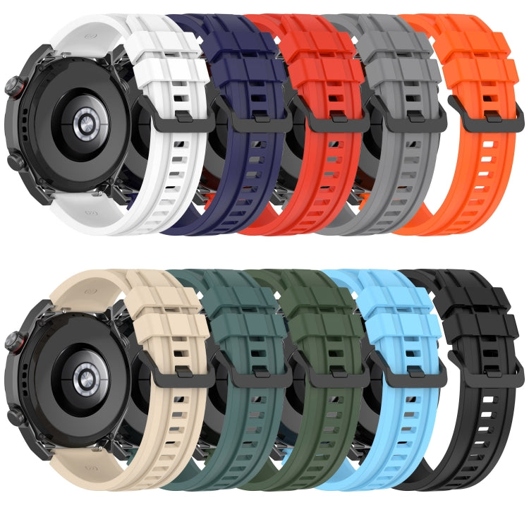 For Huawei Watch Buds Long & Short Sports Solid Color Silicone Watch Band Set(Grey) - Watch Bands by PMC TechLife | Online Shopping South Africa | PMC TechLife