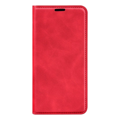 For iPhone 15 Pro Max Retro-skin  Magnetic Suction Leather Phone Case(Red) - iPhone 15 Pro Max Cases by PMC Jewellery | Online Shopping South Africa | PMC Jewellery