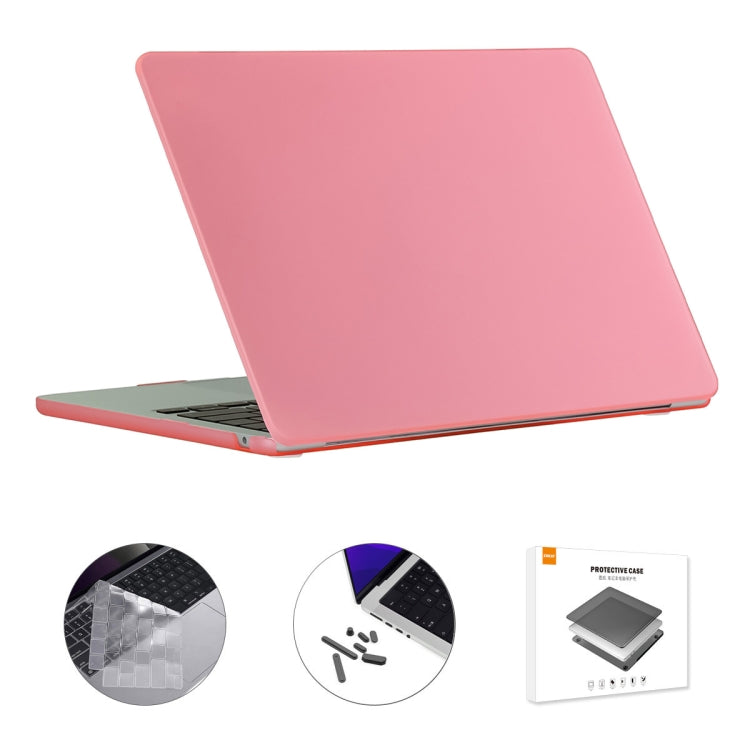 For MacBook Air 15.3 A2941 ENKAY US Version 3 in 1 Matte Protective Case with TPU Keyboard Film & Anti-dust Plugs(Pink) - MacBook Air Cases by ENKAY | Online Shopping South Africa | PMC Jewellery