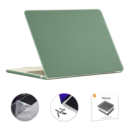 For MacBook Air 15.3 A2941 ENKAY EU Version 3 in 1 Matte Protective Case with TPU Keyboard Film & Anti-dust Plugs(Dark Grenn) - MacBook Air Cases by ENKAY | Online Shopping South Africa | PMC Jewellery