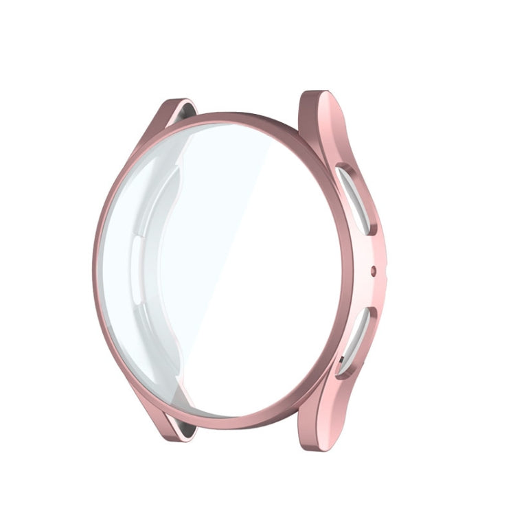 For Samsung Galaxy Watch6 40mm ENKAY Hat-Prince Full Coverage Electroplated Soft TPU Case with Screen Protection(Pink) - Watch Cases by ENKAY | Online Shopping South Africa | PMC Jewellery