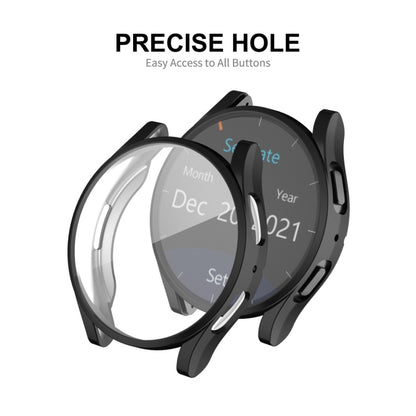 For Samsung Galaxy Watch6 44mm ENKAY Hat-Prince Full Coverage Electroplated Soft TPU Case with Screen Protection(Black) - Watch Cases by ENKAY | Online Shopping South Africa | PMC Jewellery