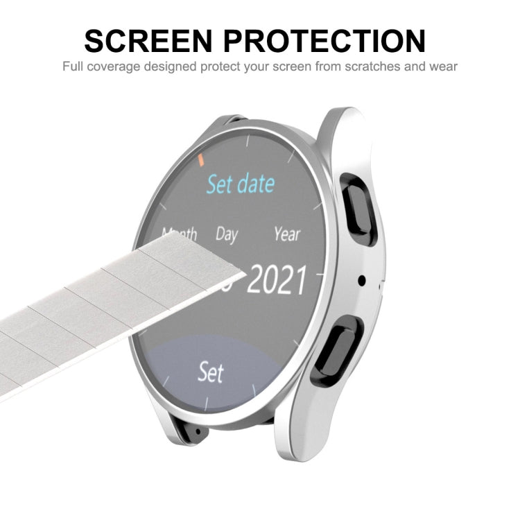 For Samsung Galaxy Watch6 40mm ENKAY Hat-Prince Full Coverage Electroplated Soft TPU Case with Screen Protection(Black) - Watch Cases by ENKAY | Online Shopping South Africa | PMC TechLife