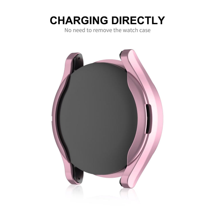 For Samsung Galaxy Watch6 Classic 47mm ENKAY Hat-Prince Electroplated Soft TPU Case + 0.2mm 9H Glass Screen Protector(Black) - Watch Cases by ENKAY | Online Shopping South Africa | PMC Jewellery