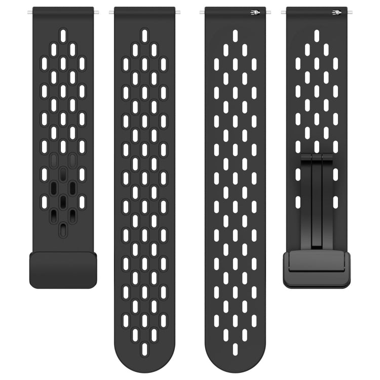 Compatible with GarminMove Trend 20mm Folding Magnetic Clasp Silicone Watch Band(White) - free shipping - PMC TechLife - Order now!