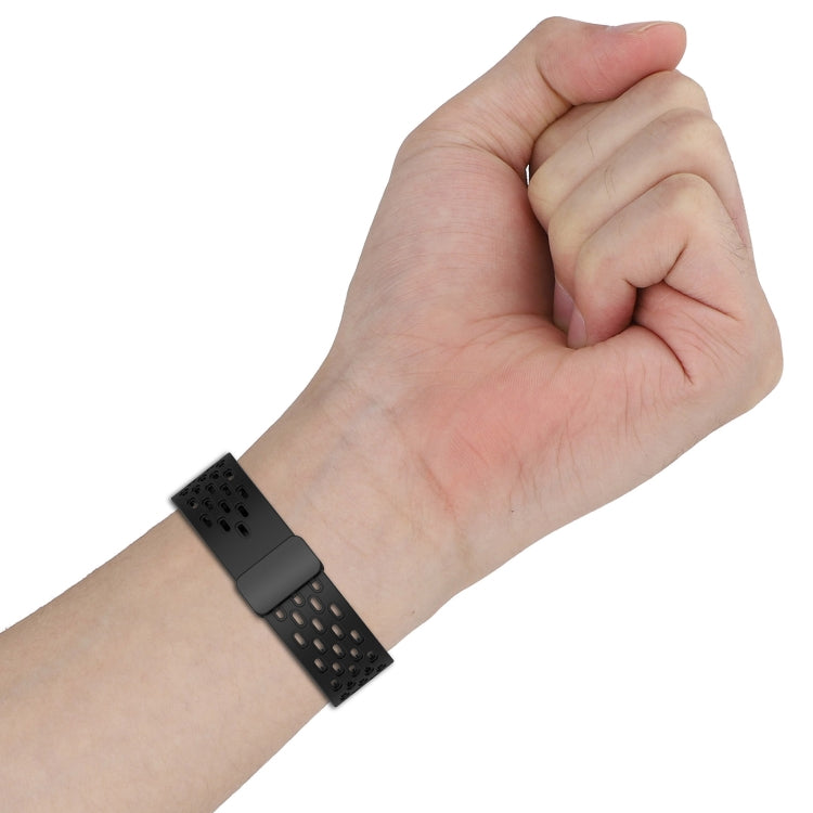 For Honor Watch GS Pro 22mm Folding Magnetic Clasp Silicone Watch Band(Light Grey) - Watch Bands by PMC TechLife | Online Shopping South Africa | PMC TechLife | Buy Now Pay Later Mobicred