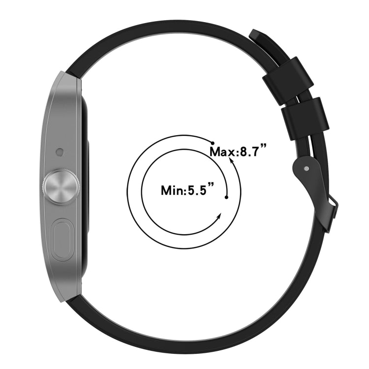 For OPPO Watch 4 Pro 22mm Solid Color Silicone Watch Band(Gray) -  by PMC TechLife | Online Shopping South Africa | PMC TechLife | Buy Now Pay Later Mobicred