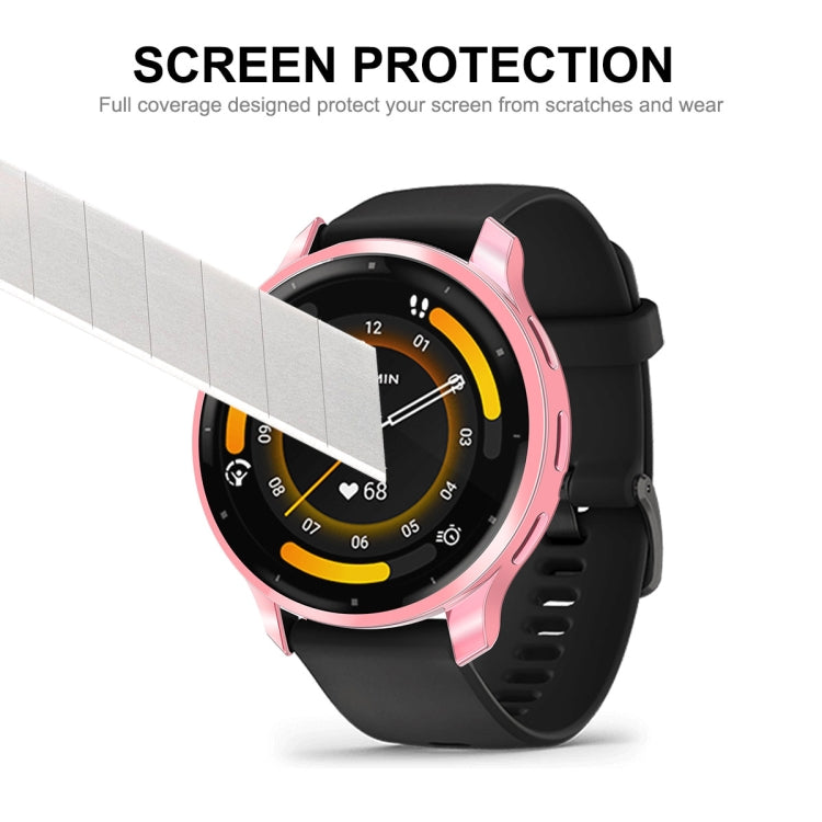 Compatible with Garmin Venu 3S ENKAY Hat-Prince Full Coverage Electroplated TPU Watch Case with Screen Protection(Rose Gold) - Watch Cases by ENKAY | Online Shopping South Africa | PMC TechLife | Buy Now Pay Later Mobicred