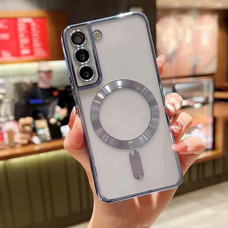 For Samsung Galaxy S21 5G MagSafe Electroplating TPU Phone Case(Sierra Blue) - Galaxy S21 5G Cases by PMC TechLife | Online Shopping South Africa | PMC TechLife