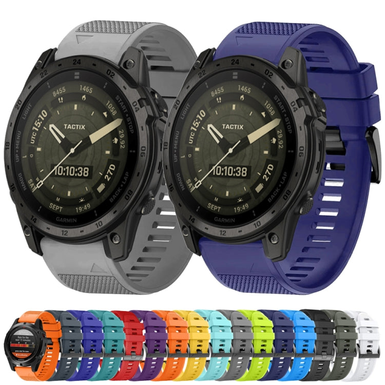 Compatible with Garmin Enduro 2 26mm Quick Release Silicone Watch Band(Black) - Watch Bands by PMC TechLife | Online Shopping South Africa | PMC TechLife | Buy Now Pay Later Mobicred