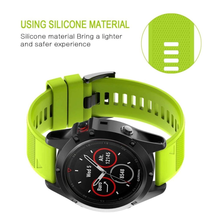 Compatible with Garmin Fenix 7X Solar 26mm Quick Release Silicone Watch Band(Orange) - free shipping - PMC TechLife - Order now!
