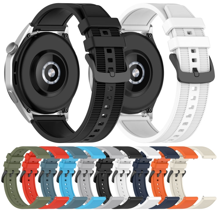 For Huawei Watch 3 22mm Textured Silicone Solid Color Watch Band(Grey) - free shipping - PMC TechLife - Order now!