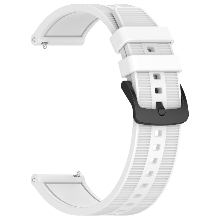 For Xiaomi Haylou RT2 LS10 22mm Textured Silicone Solid Color Watch Band(White) - free shipping - PMC TechLife - Order now!