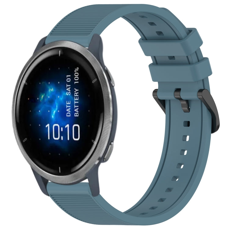 Compatible with Garmin Venu 2 22mm Textured Silicone Solid Color Watch Band(Rock Cyan) - free shipping - PMC TechLife - Order now!