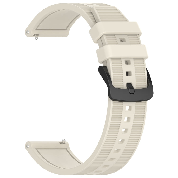 For Garmin Vivoactive 4 22mm Textured Silicone Solid Color Watch Band(Starlight) - Watch Bands by PMC TechLife | Online Shopping South Africa | PMC TechLife