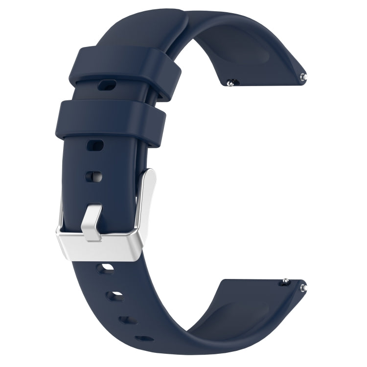 For Samsung Galaxy Watch 6 Classic 47mm 20mm Smooth Solid Color Silicone Watch Band(Midnight Blue) - free shipping - PMC TechLife - Order now!