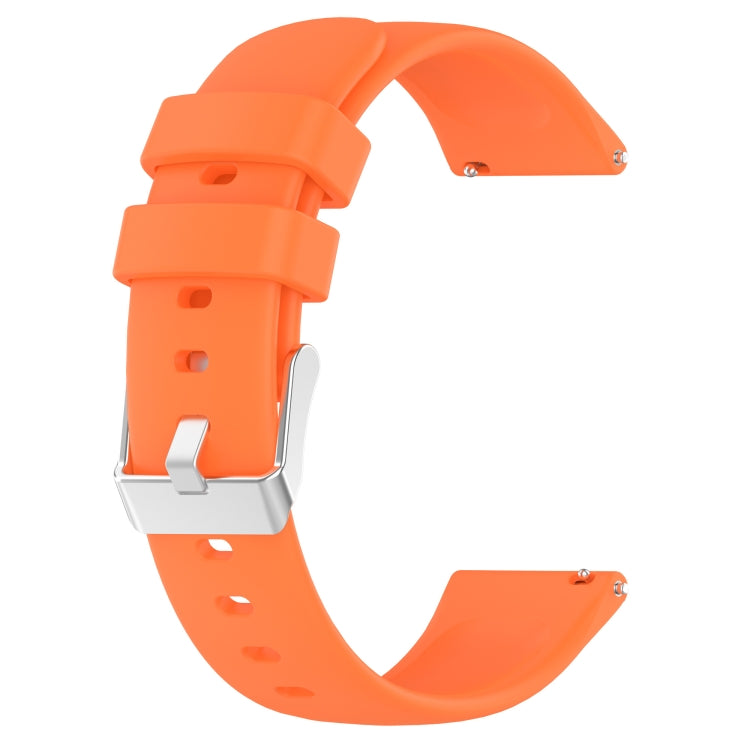 For Samsung Galaxy watch 5 Pro Golf Edition 20mm Smooth Solid Color Silicone Watch Band(Orange) - free shipping - PMC TechLife - Order now!