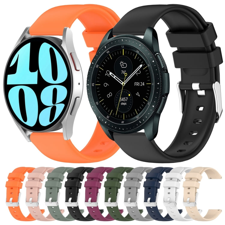 For Samsung Galaxy Watch Active 2 40mm 20mm Smooth Solid Color Silicone Watch Band(Burgundy) - free shipping - PMC TechLife - Order now!