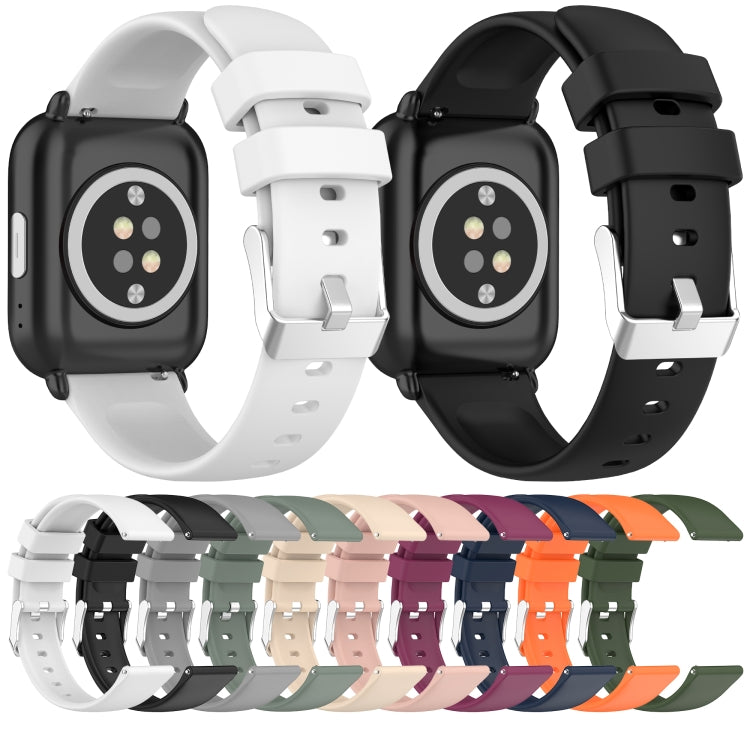 For Samsung Galaxy watch 5 Pro Golf Edition 20mm Smooth Solid Color Silicone Watch Band(Orange) - free shipping - PMC TechLife - Order now!