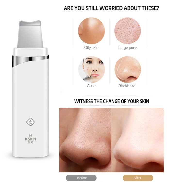 K-SKIN KD-8023Ultrasonic Blackhead Acne Removal Pore Cleaner Facial Skin Care Scrubber Exfoliating Pore Cleaner - Cleanser by K-SKIN | Online Shopping South Africa | PMC Jewellery | Buy Now Pay Later Mobicred